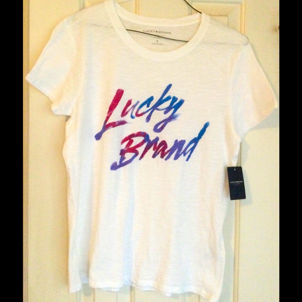 Lucky Brand White Tee NWT